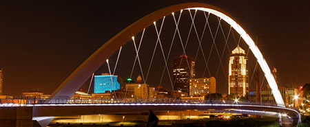 Rider Way Pedestrian Bridge in Des Moines, Iowa.