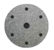 76mm, 6-hole circle flange.